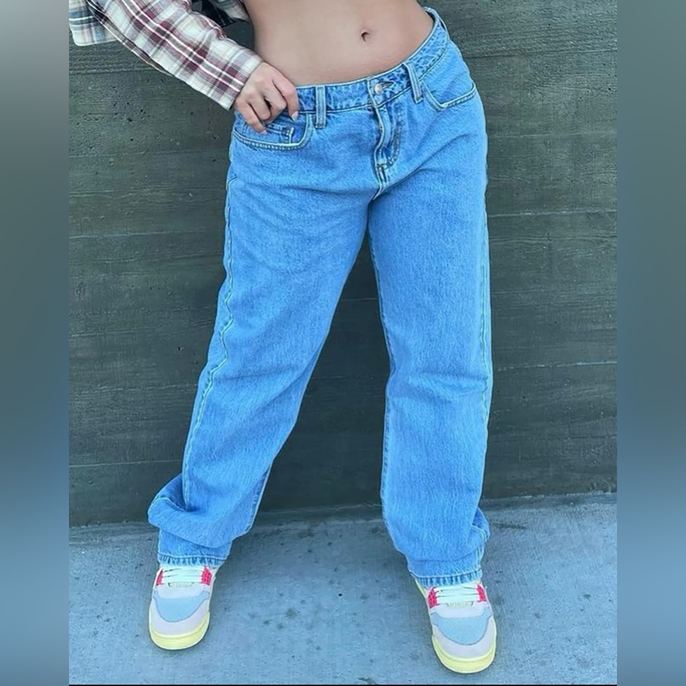 New Fashion Nova Low Rider Slouch Fit Jeans